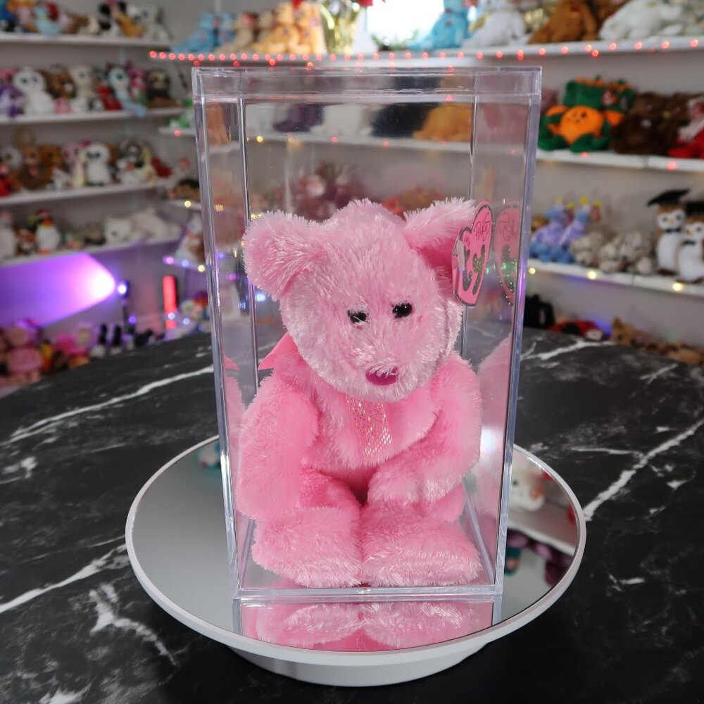 Ty Pinkys Beanie Baby - Dazzler the Pink Bear | MWMT New Mint Tags | Retired